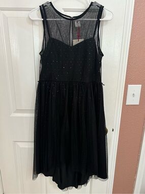 NWT Lauren Conrad Foil Dot Fit ‘n’ Flare Dress